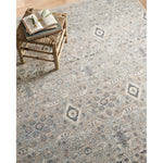 Featuring Zuma Amber Lewis x Loloi Silver / Sky Rug by Loloi at Amethyst Home. Stain-resistant, fade-resistant, and long-lasting, the Zuma Collection for Amber Lewis x Loloi features a soft pile in a serene grey, blue and ivory palette. Zuma also carries the Okeo-Tex® label, ensuring the rug's materials do not contain harmful substances.
Power Loomed100% P.  Amethyst Home provides interior design, new home construction design consulting, vintage area rugs, and lighting in the Charlotte metro area.