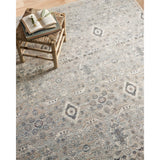 Featuring Zuma Amber Lewis x Loloi Silver / Sky Rug by Loloi at Amethyst Home. Stain-resistant, fade-resistant, and long-lasting, the Zuma Collection for Amber Lewis x Loloi features a soft pile in a serene grey, blue and ivory palette. Zuma also carries the Okeo-Tex® label, ensuring the rug's materials do not contain harmful substances.
Power Loomed100% P.  Amethyst Home provides interior design, new home construction design consulting, vintage area rugs, and lighting in the Charlotte metro area.