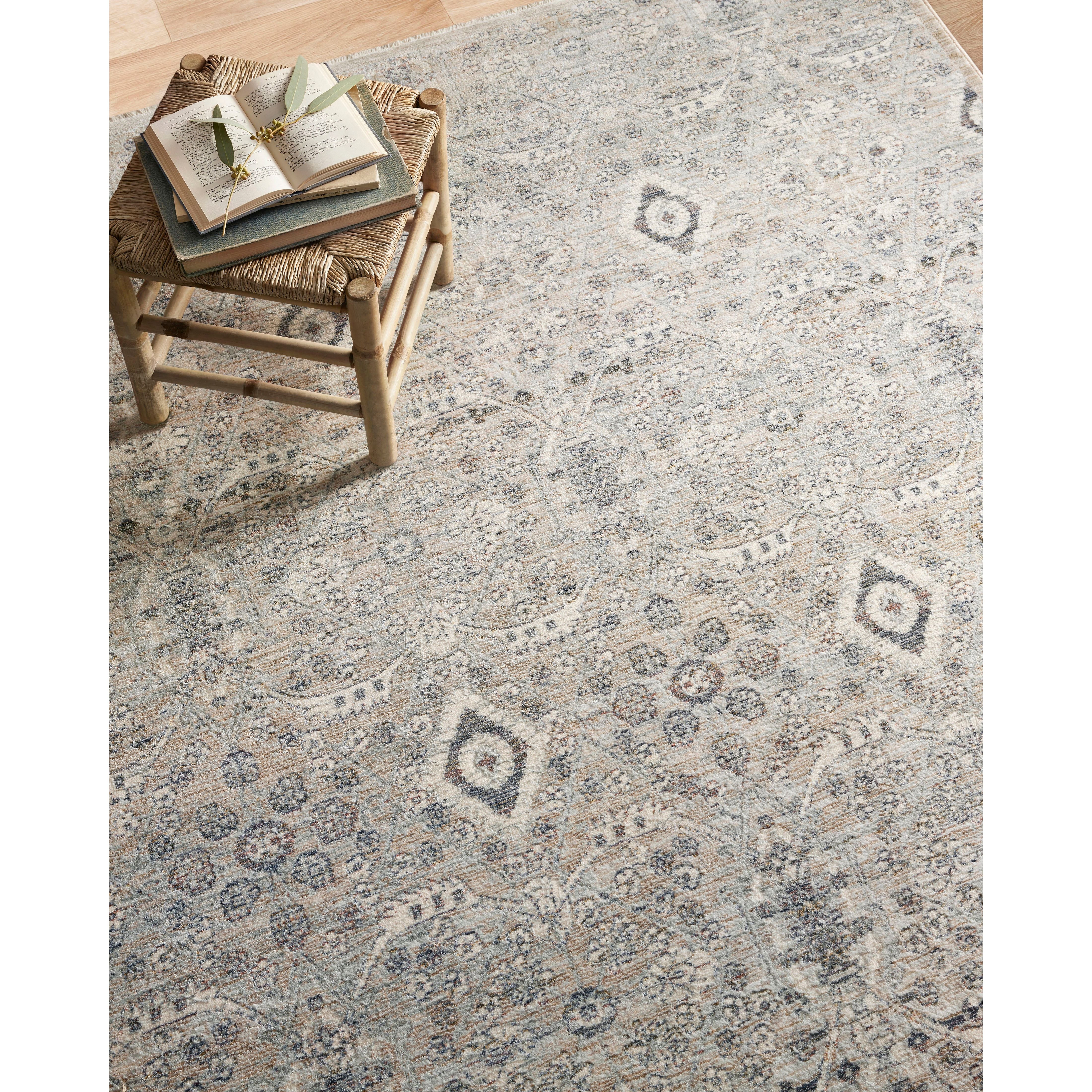 Featuring Zuma Amber Lewis x Loloi Silver / Sky Rug by Loloi at Amethyst Home. Stain-resistant, fade-resistant, and long-lasting, the Zuma Collection for Amber Lewis x Loloi features a soft pile in a serene grey, blue and ivory palette. Zuma also carries the Okeo-Tex® label, ensuring the rug's materials do not contain harmful substances.
Power Loomed100% P.  Amethyst Home provides interior design, new home construction design consulting, vintage area rugs, and lighting in the Charlotte metro area.