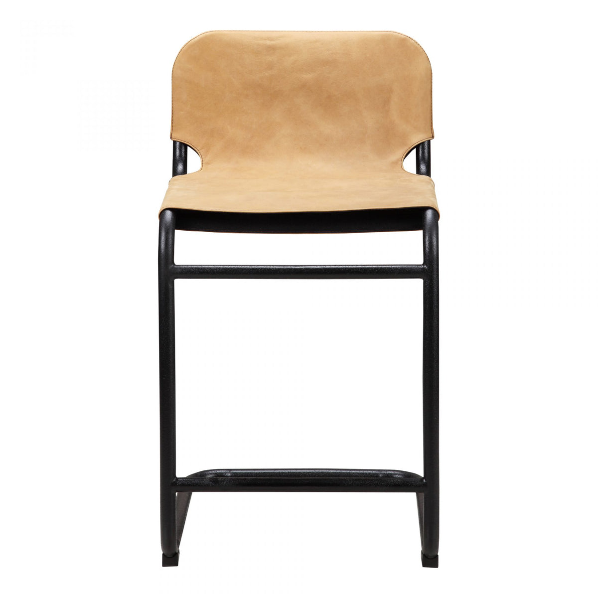 Baker Sunbaked Tan Leather Set of Two Counter Stools | ready to ship!