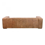 The Bolton Sofa's top-grain leather and minimalistic design combine to make a great first impression. With an ample seating area that will comfortably fit four people, this top-grain leather sofa is perfect for catching up with friends or on some much-needed sleep.  Size: 101"W x 44.5"D x 27.5"H