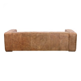 The Bolton Sofa's top-grain leather and minimalistic design combine to make a great first impression. With an ample seating area that will comfortably fit four people, this top-grain leather sofa is perfect for catching up with friends or on some much-needed sleep.  Size: 101"W x 44.5"D x 27.5"H