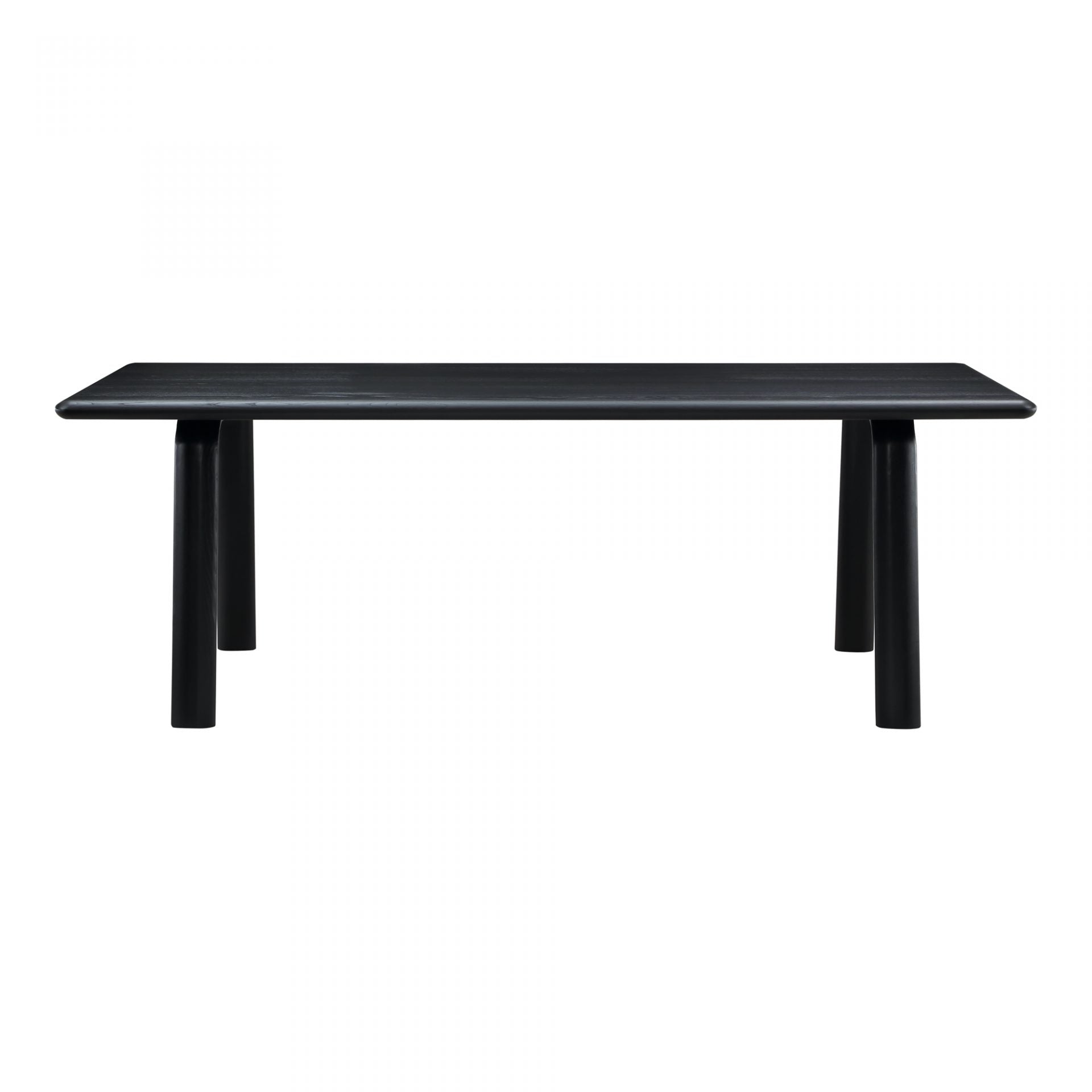 Our favorite Malibu Dining Table now comes in a black and are we are here for it! Rounded edges on the legs and tabletop create a simply contemporary natural flow. With seating space for 10, the Malibu Dining Table - Black Ash can host those larger dinner parties with ease.  Dimensions: 88"W x 38"D x 30"H 