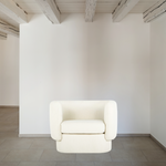 We love the textured look of this Koba Maya White Chair. A gorgeous, comfy chair to add to your living room, den, or office area.   Overall Size: 40"W x 323.75"D x 29"H