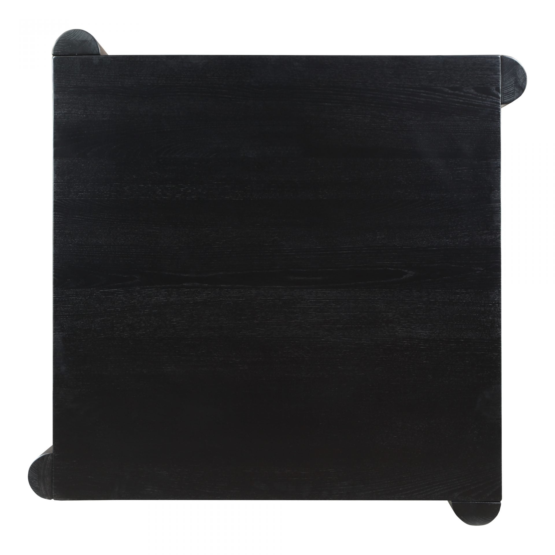 We love the unique legs found on this Post Coffee Table - Black Oak. Made from solid oak, this coffee table sits lower to the ground, inviting more communication on its sturdy dowel legs.  Dimensions: 36"W x 36"D x 13"H Materials:  Solid Oak