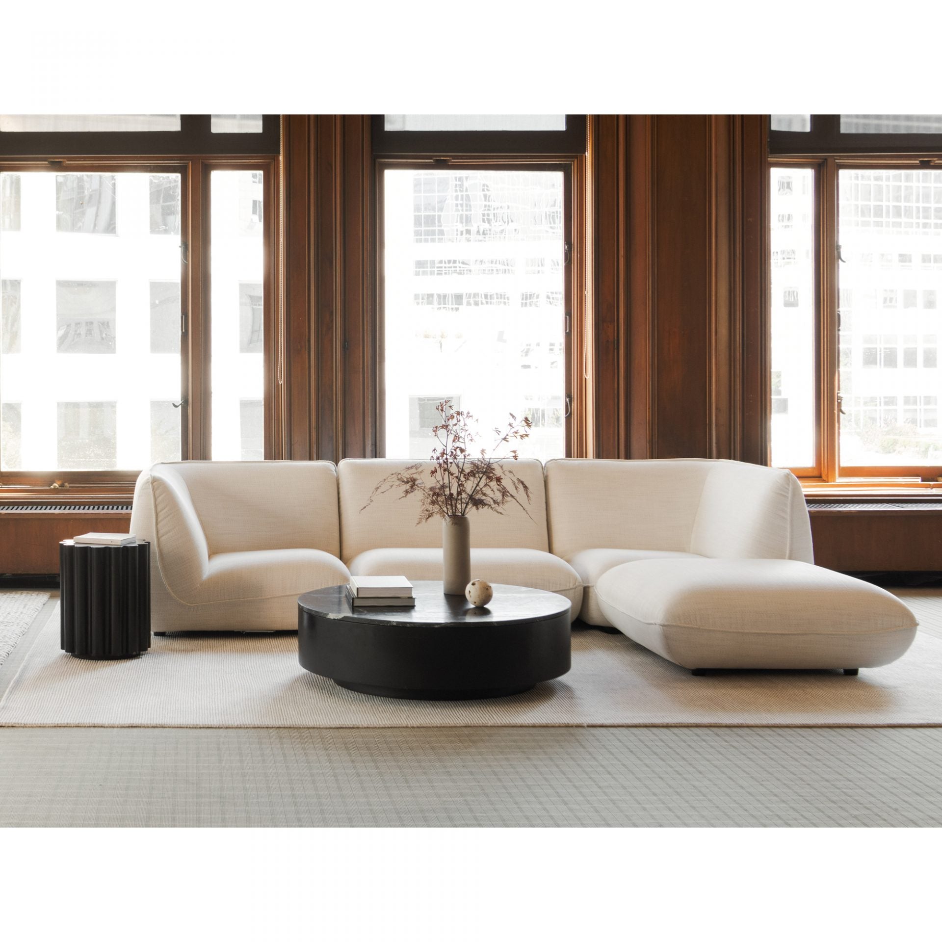 Elevate your space with this Ritual Coffee Table. The black marble brings a modern look to any living room or lounge area.   Dimensions: 40"W x 40"D x 12"H  Materials: Black Marble, MDF