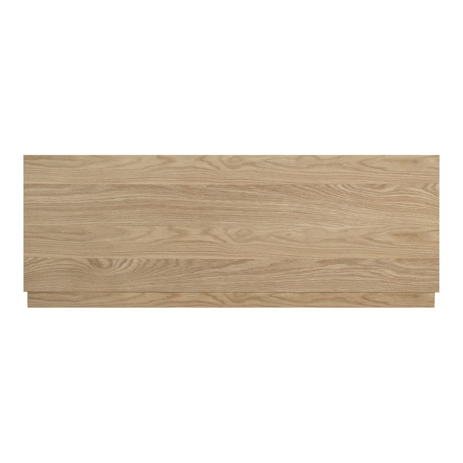 The Round Off Bed showcases organic solid oak, with the beautiful pale tones of the grain matched to a simple, comforting design. The low build and soft molded corners are both kid and pet friendly -- a bright and light piece to bring to any bedroom.   King Dimensions: 81"W x 84"D x 30"H Queen Dimensions: 64"W x 84"D x 30"H  Materials: Solid oak and and oak veneer, MDF, plywood slats