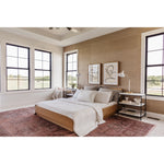 The Round Off Bed showcases organic solid oak, with the beautiful pale tones of the grain matched to a simple, comforting design. The low build and soft molded corners are both kid and pet friendly -- a bright and light piece to bring to any bedroom.   King Dimensions: 81"W x 84"D x 30"H Queen Dimensions: 64"W x 84"D x 30"H  Materials: Solid oak and and oak veneer, MDF, plywood slats