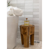 A bit of wabi sabi in our Amelia teak root side table -- perfect for indoors or outdoors. Amethyst Home provides interior design, new home construction design consulting, vintage area rugs, and lighting in the Seattle metro area.