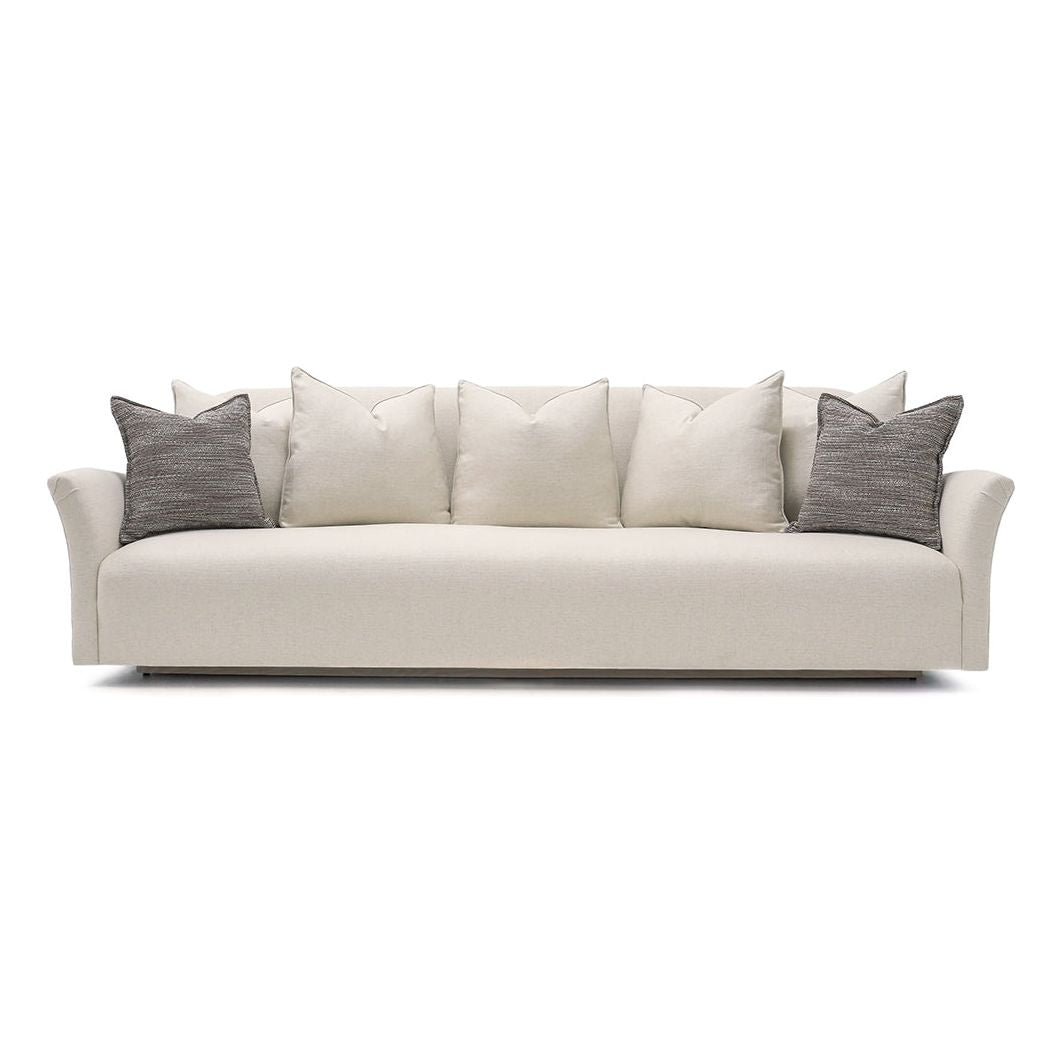 The Charlotte Sofa Family by Verellen is a classic piece that gains elegance and relevance with a new minimal base. Made with a sustainably harvested hardwood frame, it comes standard with: Amethyst Home provides interior design, new home construction design consulting, vintage area rugs, and lighting in the Houston metro area.