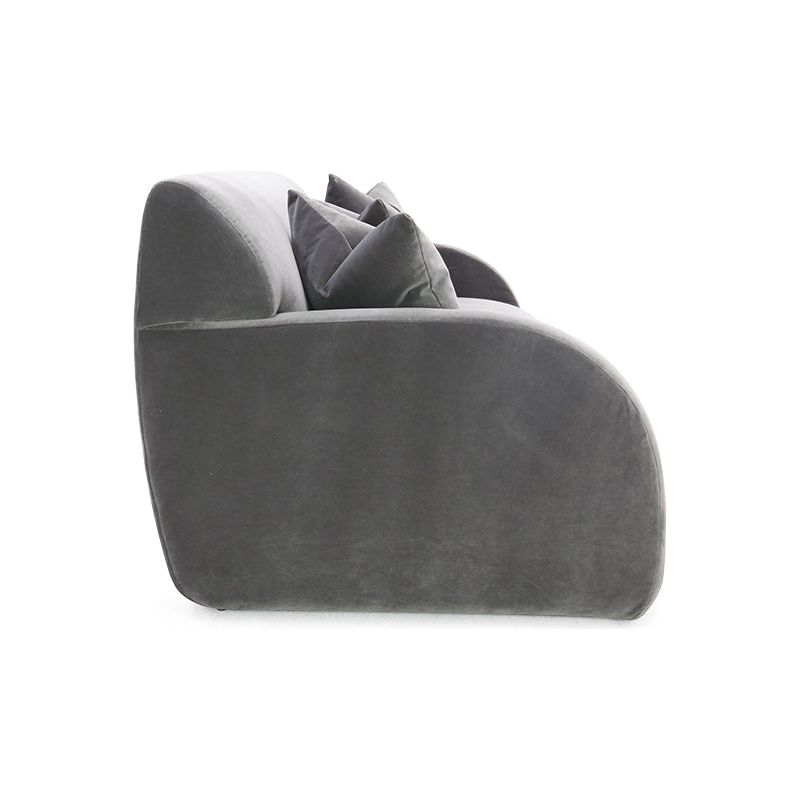 Modern curves and sleek styling make the Emile Sofa Family by Verellen perfect for any environment. Bench-crafted with a sustainably harvested hardwood frame and 8-way hand-tied seat construction