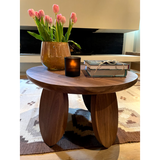 We love the oblong shape of the legs on this Olive Coffee Table by Verellen. The olive base elements complete the coffee table series for an elevated look to any space. 