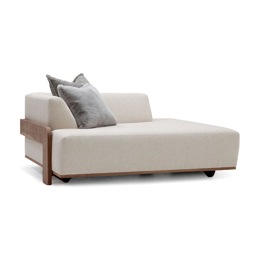 We love the exposed wood on the Rowan Sofa Family by Verellen. A comfortable, lasting sofa to have the family gathered together for years to come! This is made with a sustainably harvested hardwood frame and 8-way hand-tied seat construction.