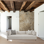 This Seymour Sofa Family by Verellen features a deep seat and exposed wood. A modern classic, the Seymour Sofa Family will elevate the space of any living room or den area.
