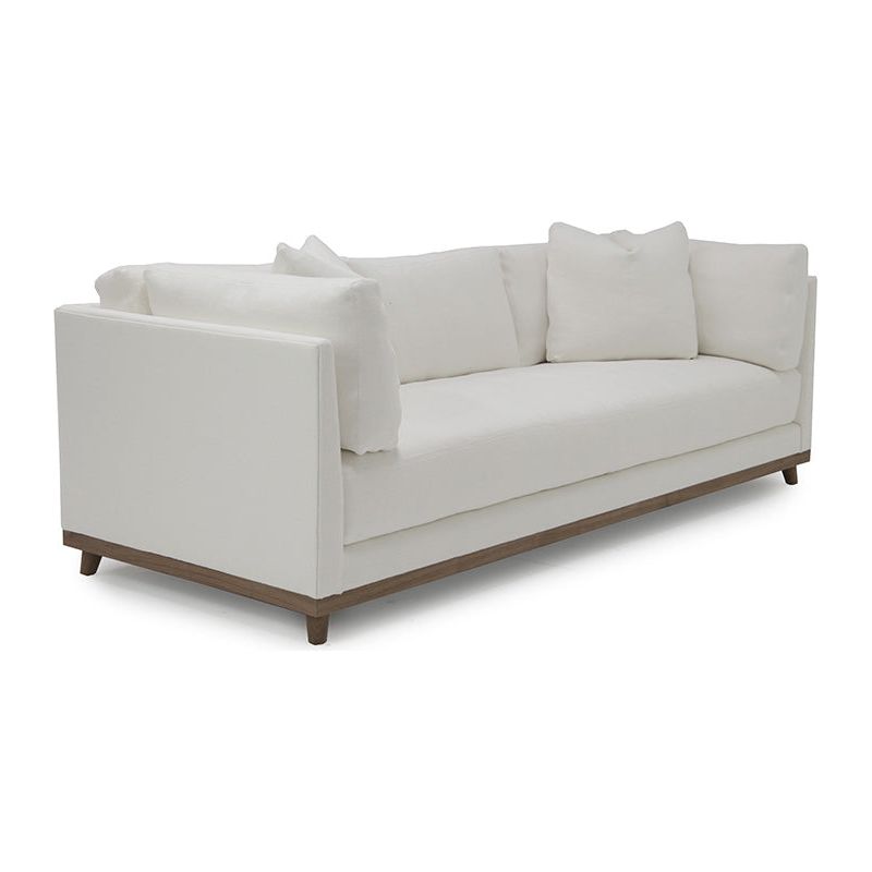 This Seymour Sofa Family by Verellen features a deep seat and exposed wood. A modern classic, the Seymour Sofa Family will elevate the space of any living room or den area.