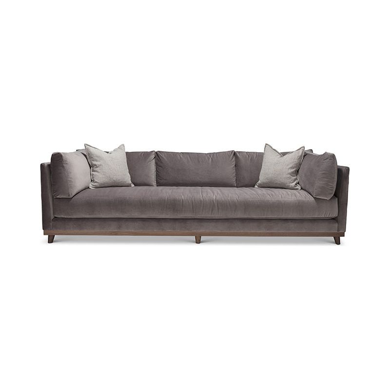 This Seymour Sofa Family by Verellen features a deep seat and exposed wood. A modern classic, the Seymour Sofa Family will elevate the space of any living room or den area.