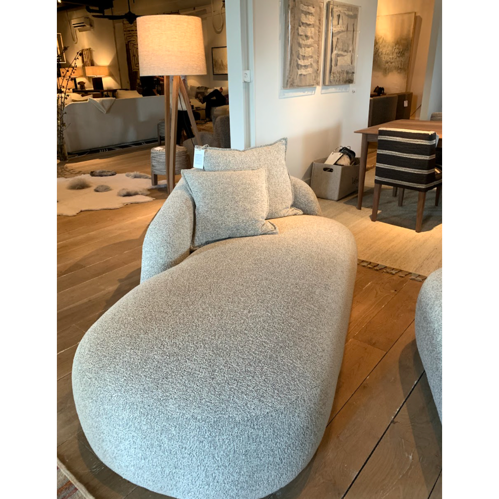 Theo Club Chaise in Patrin - Gravel