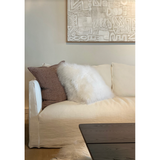 The Thibaut Sofa Family by Verellen is truly something you could lounge on all day. The 8-way hand-tied seat construction with a spring down or tight seat cushion make this comfortable on any spot on the sofa.