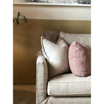 A Verellen best-seller, the Victor Sofa Family is made with a sustainably harvested hardwood frame and 8-way hand-tied seat construction. Each sofa comes standard with:  • Spring Down Seat Construction • Notch Bottom Back Pillows • Knife Edge Toss • Double Needle • Slipcovered and Upholstered Available • Optional Nail Head Selection Around Base of Upholstery Only • Standard Decorative Nickel Caster with Front Foot Caps