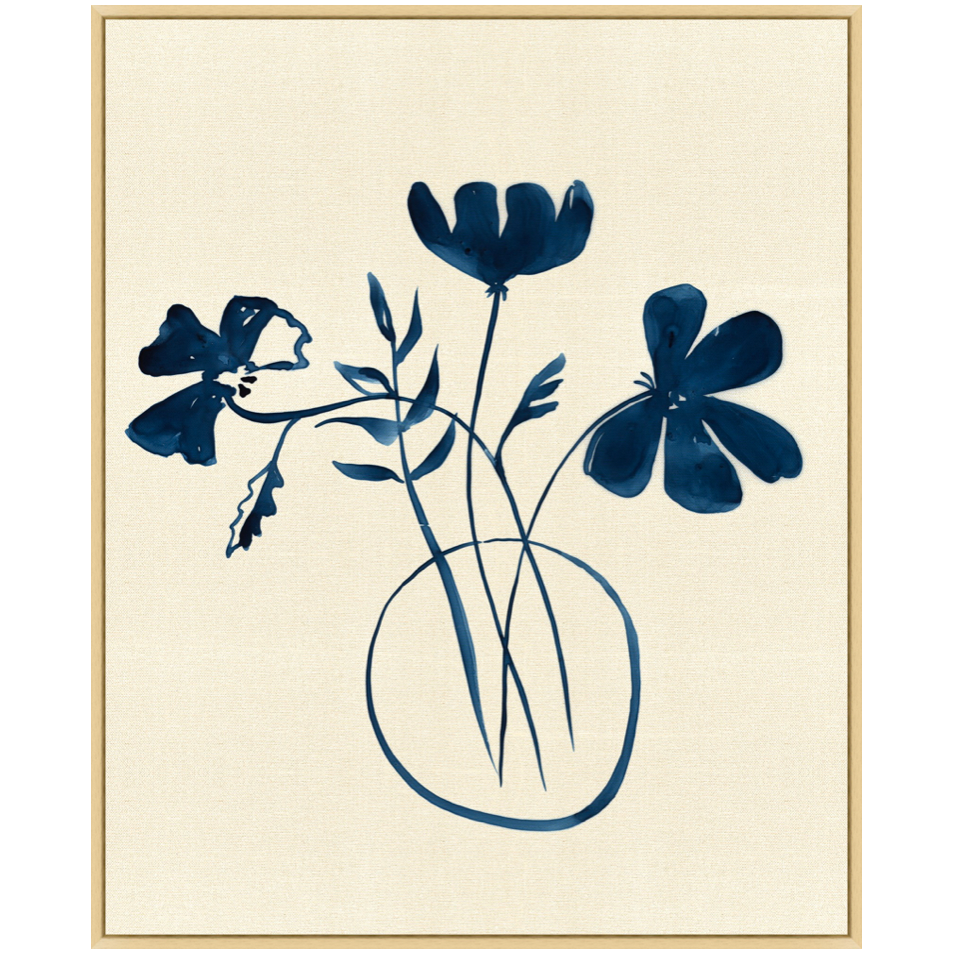 This Minimalist Bouquet 2 is simple and beautiful. Hang in your bedroom, living room, or bathroom to complete the look!  Size: 27"w x 33"h Medium: Raw Canvas Specialty: Giclee on Gallery Wrapped Raw Canvas